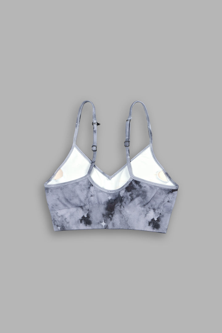 Single "Everson Seamless" Sports Bra in Nirvana Gray Starry Cloud