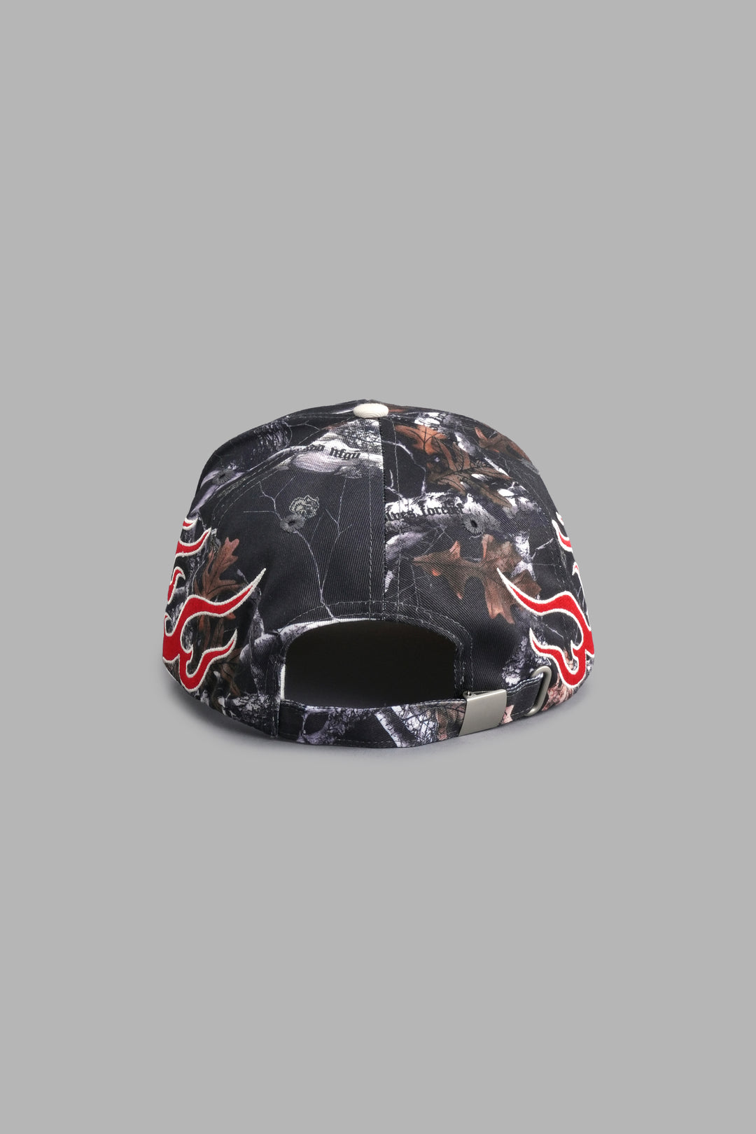 NFGU Mempo 5 Panel Hat in Darc Woodland Camo/Cream