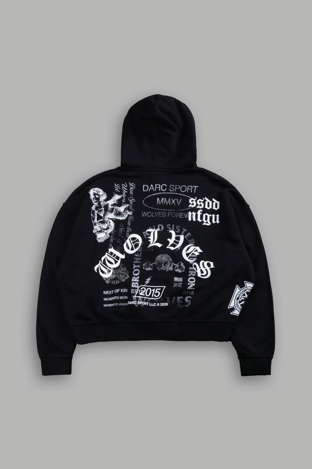 Next Of Kin NFGU Vex Double Zip Hoodie in Black
