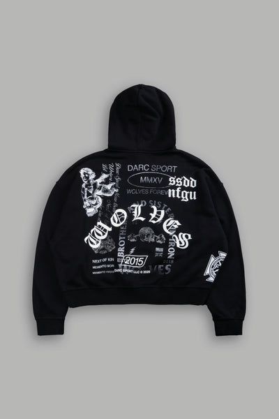Next Of Kin NFGU Vex Double Zip Hoodie in Black – DarcSport