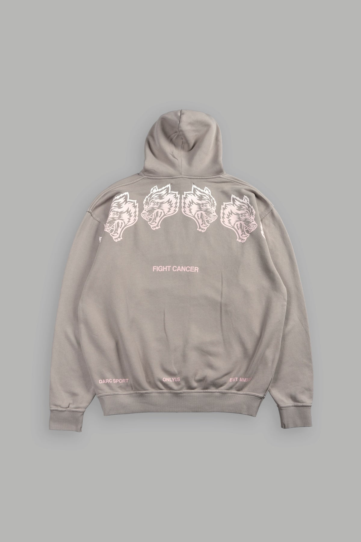 Gradient Wolves Have Your Back Bishop Hoodie In Taupe