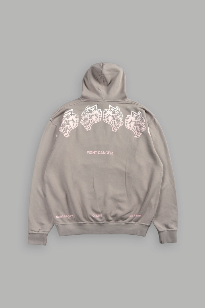 Gradient Wolves Have Your Back Bishop Hoodie In Taupe