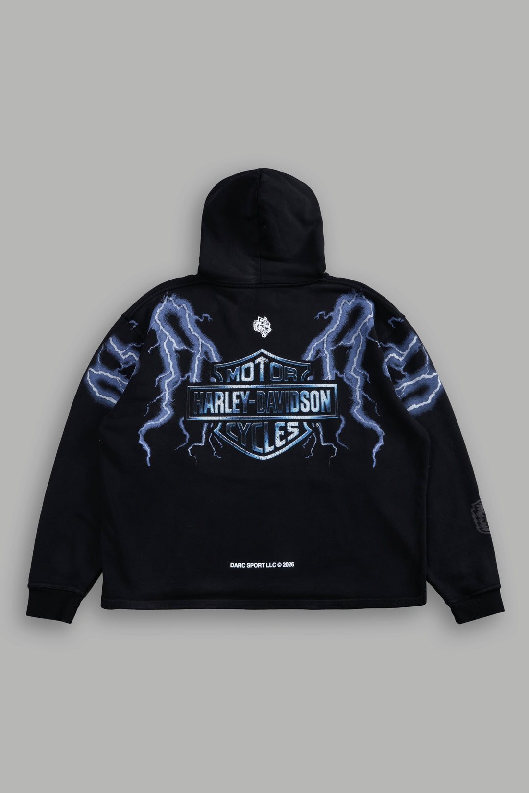 Iron Lightning "Moaty" Hoodie in Black Drift Wash