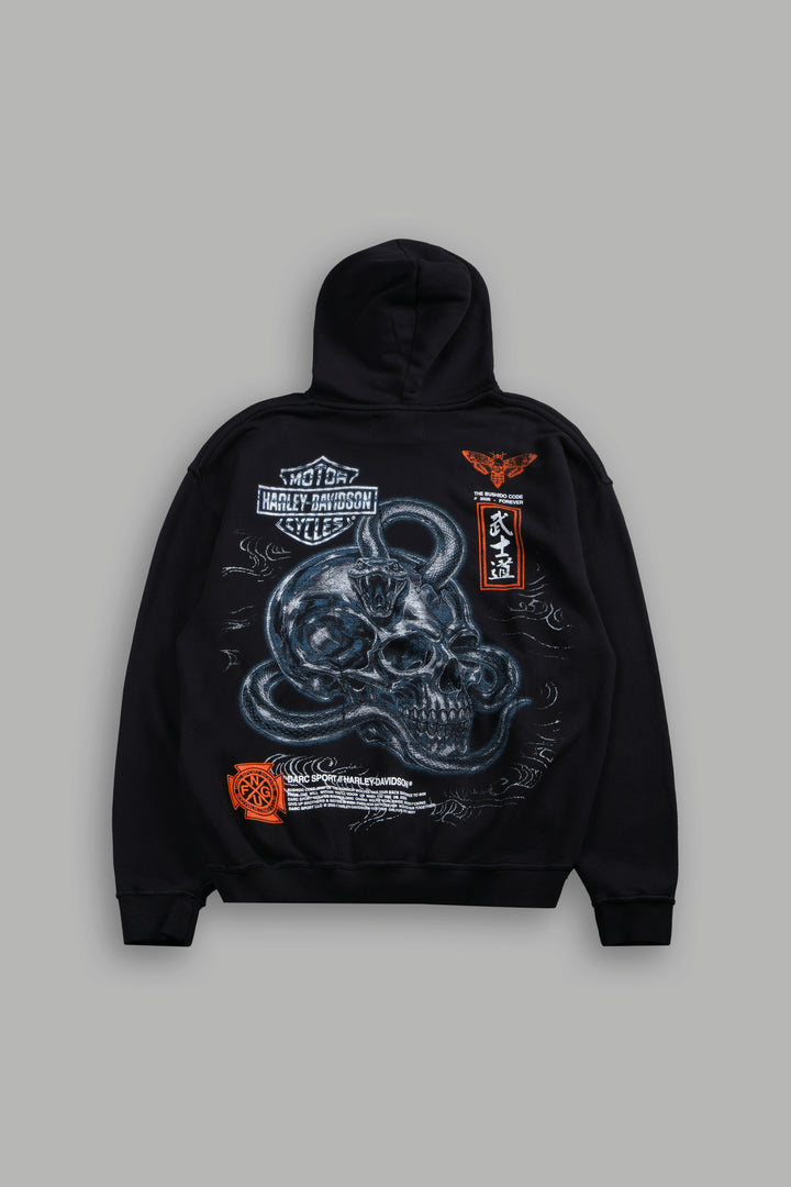 Skulls & Steel Bishop Hoodie in Black