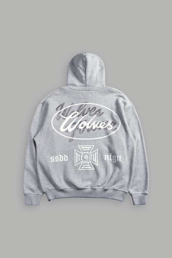 DSA FRVR "Pierce" Hoodie in Light Athletic Gray