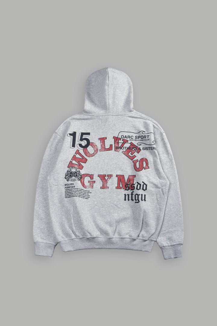 Wolves Gym V2 "Pierce" Hoodie in Light Athletic Gray