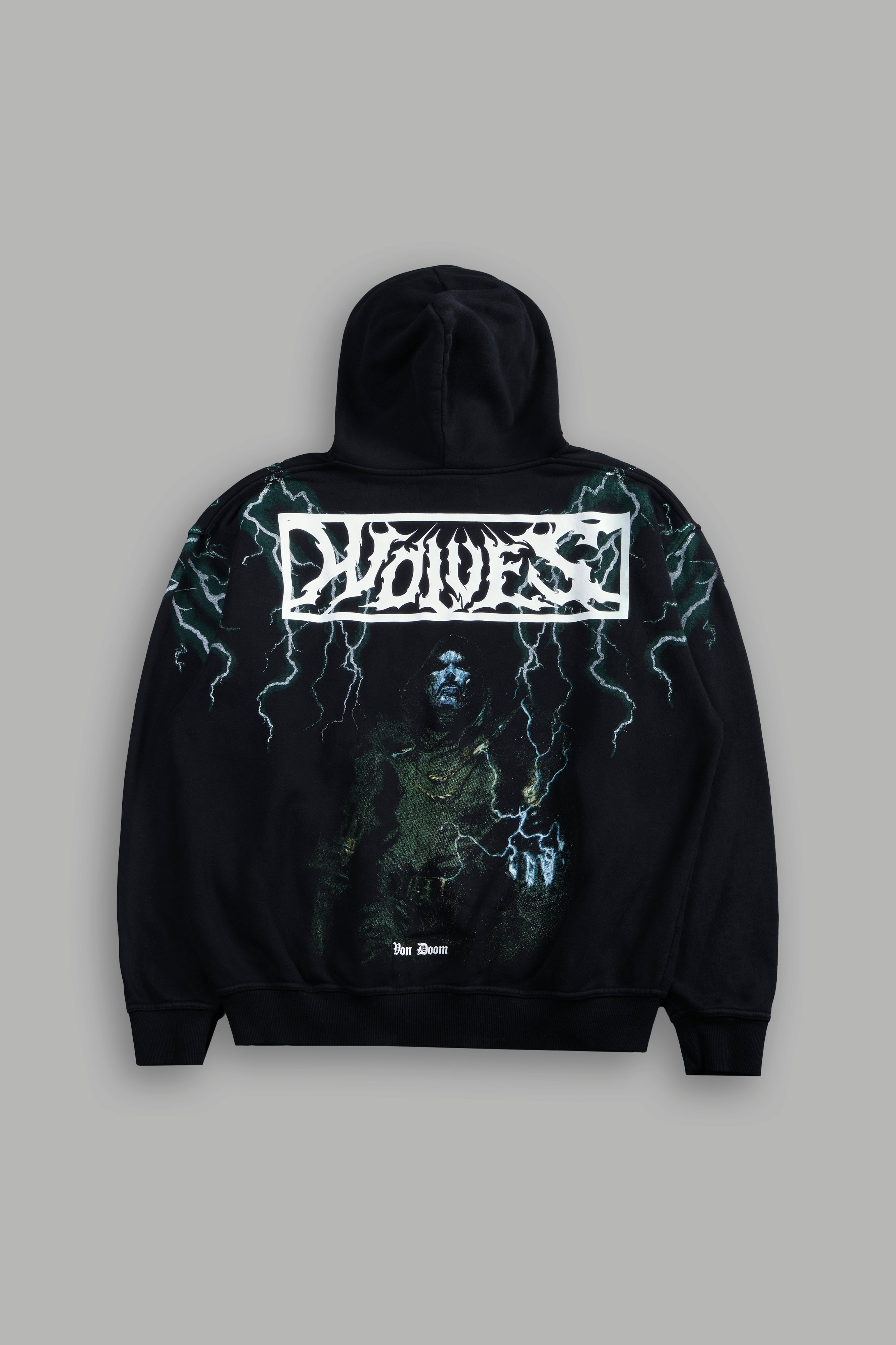 Doomstruck "Pierce" Hoodie in Black Drift Wash