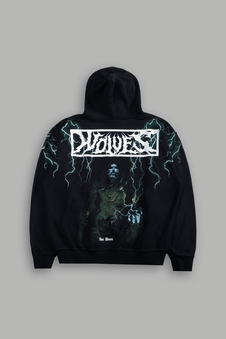 Doomstruck "Pierce" Hoodie in Black Drift Wash