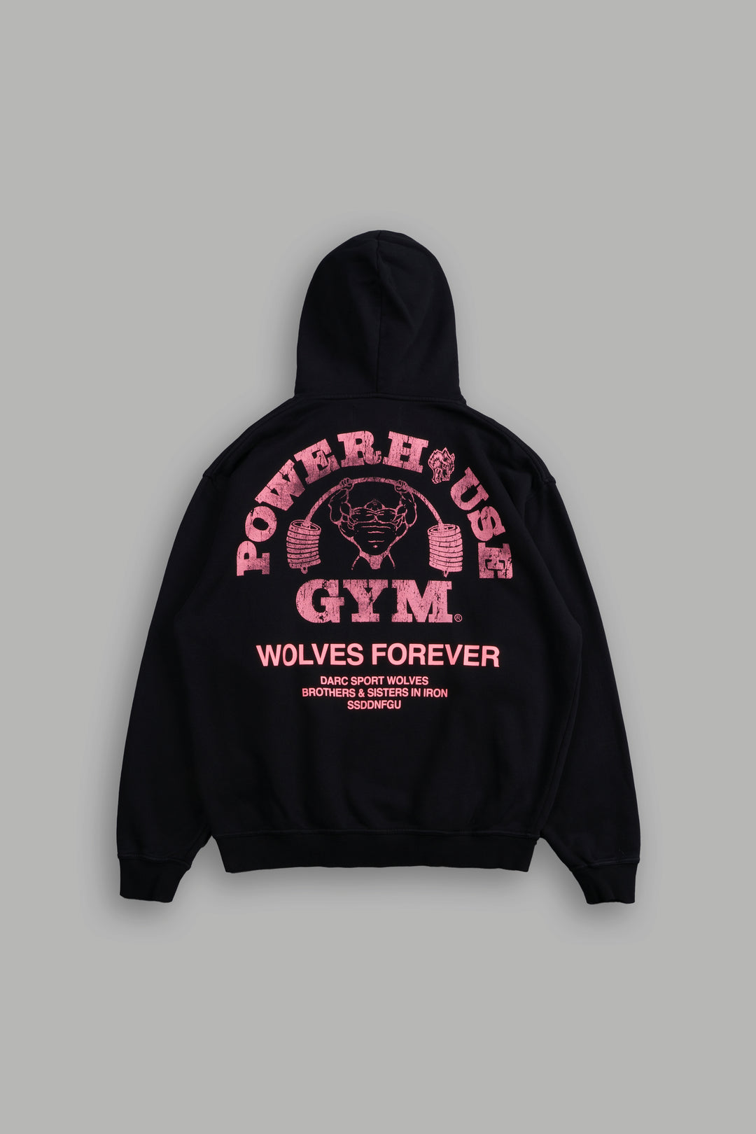 Powerhouse Of The Wolves V2 "Pierce" Hoodie in Black/Neon Pink