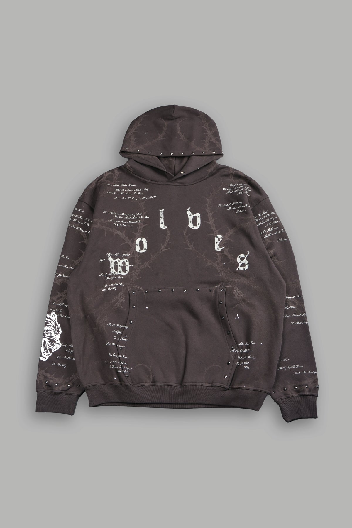 Thorns Frvr Pierce Hoodie In Darc Brown