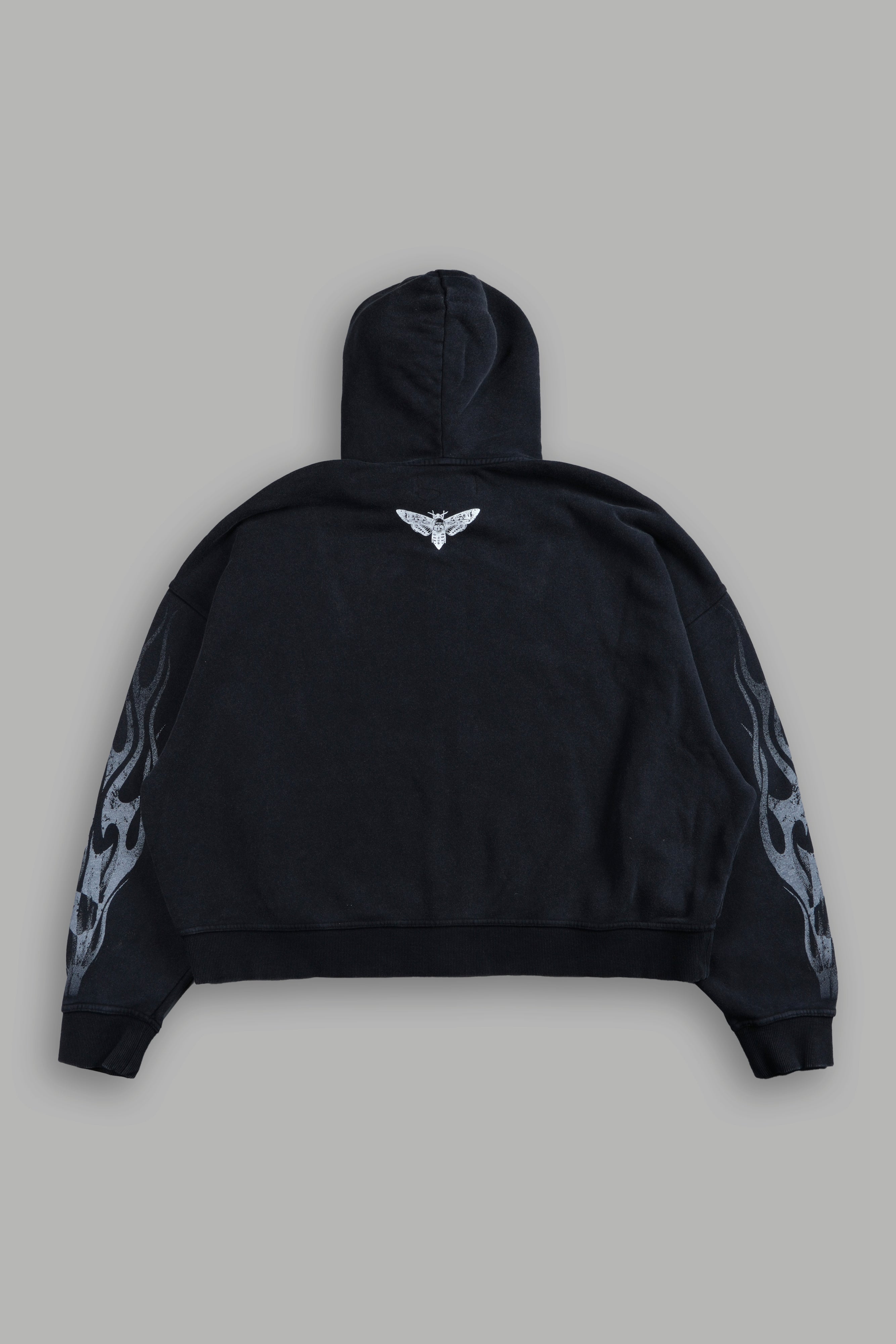 Race Inferno Vex Double Zip Hoodie in Black