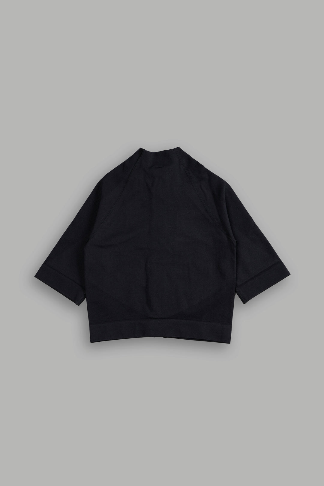 Single Wolf "Everson Seamless" Yasmin S/S Zip Top in Black