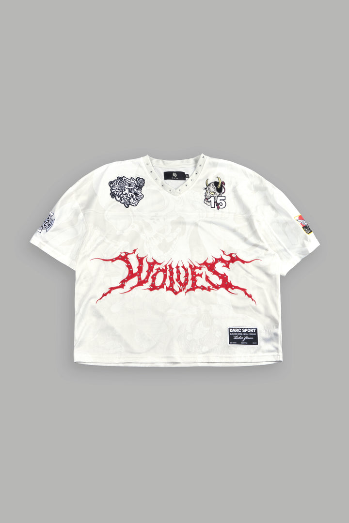 Gashadokuro Emmitt Football Jersey in Cream
