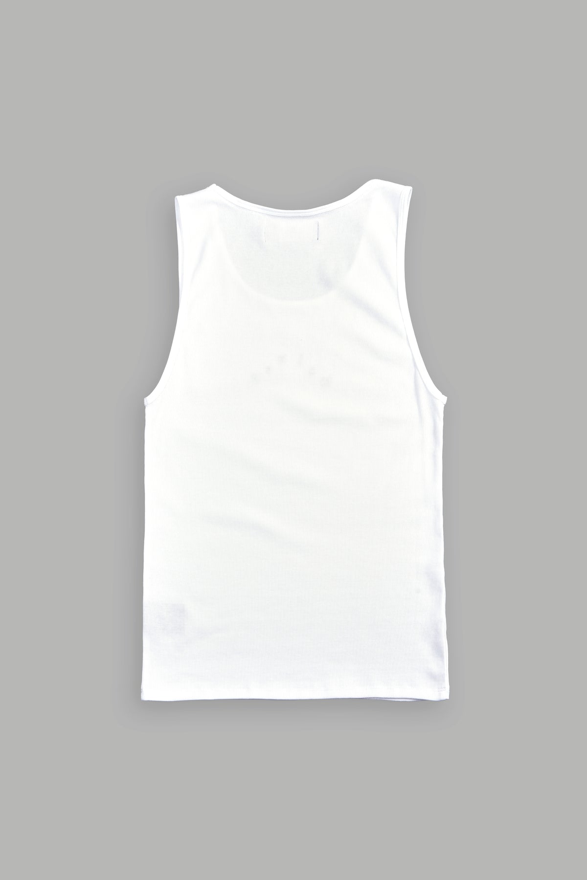 Pyramid Ribbed Tank V2 In White