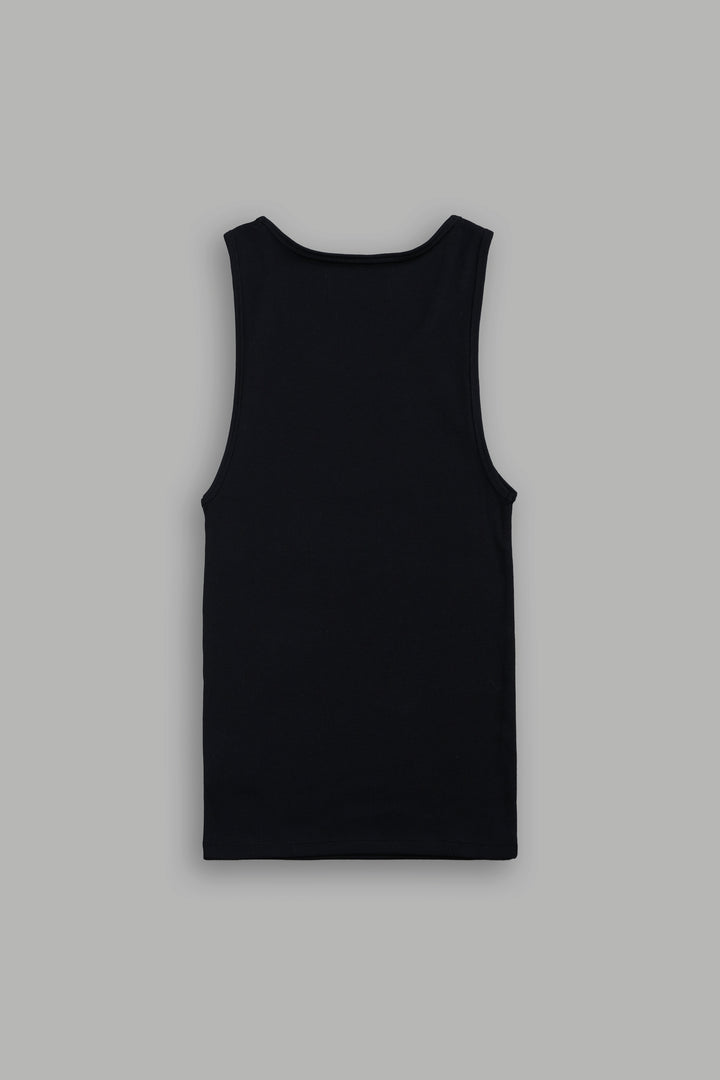 VD Chopper Ribbed Tank V2 in Black
