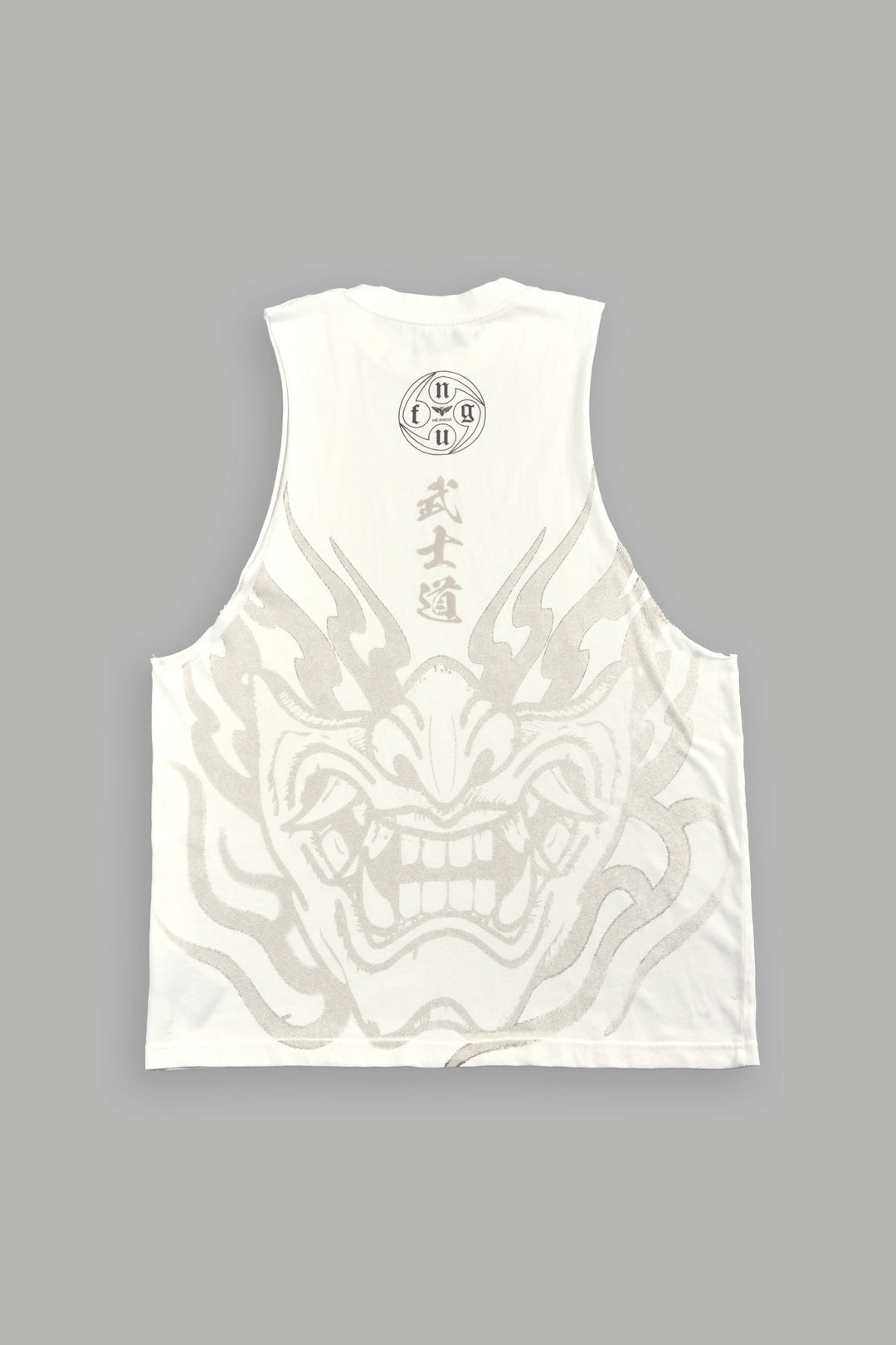 Half Mask Tommy Muscle Tee in Cream