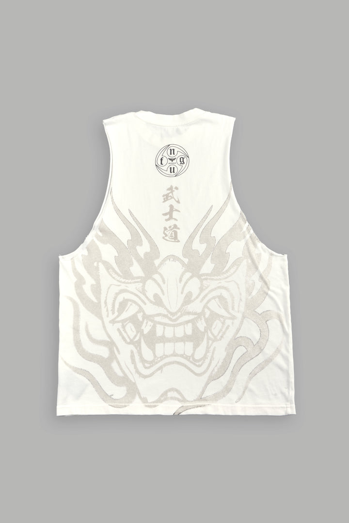 Half Mask Tommy Muscle Tee in Cream