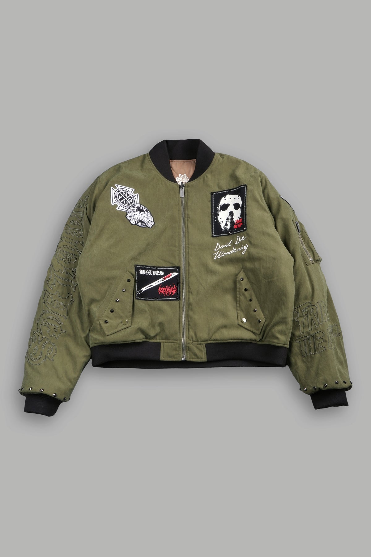 Jason Frvr Cloud Quilted Reversible Bomber Jacket In Dover Green/Taupe