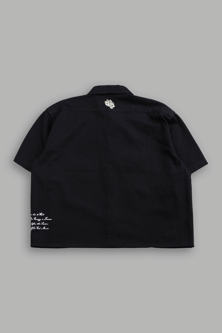 Big Bad Wolf Vinny Button Up Shirt in Black