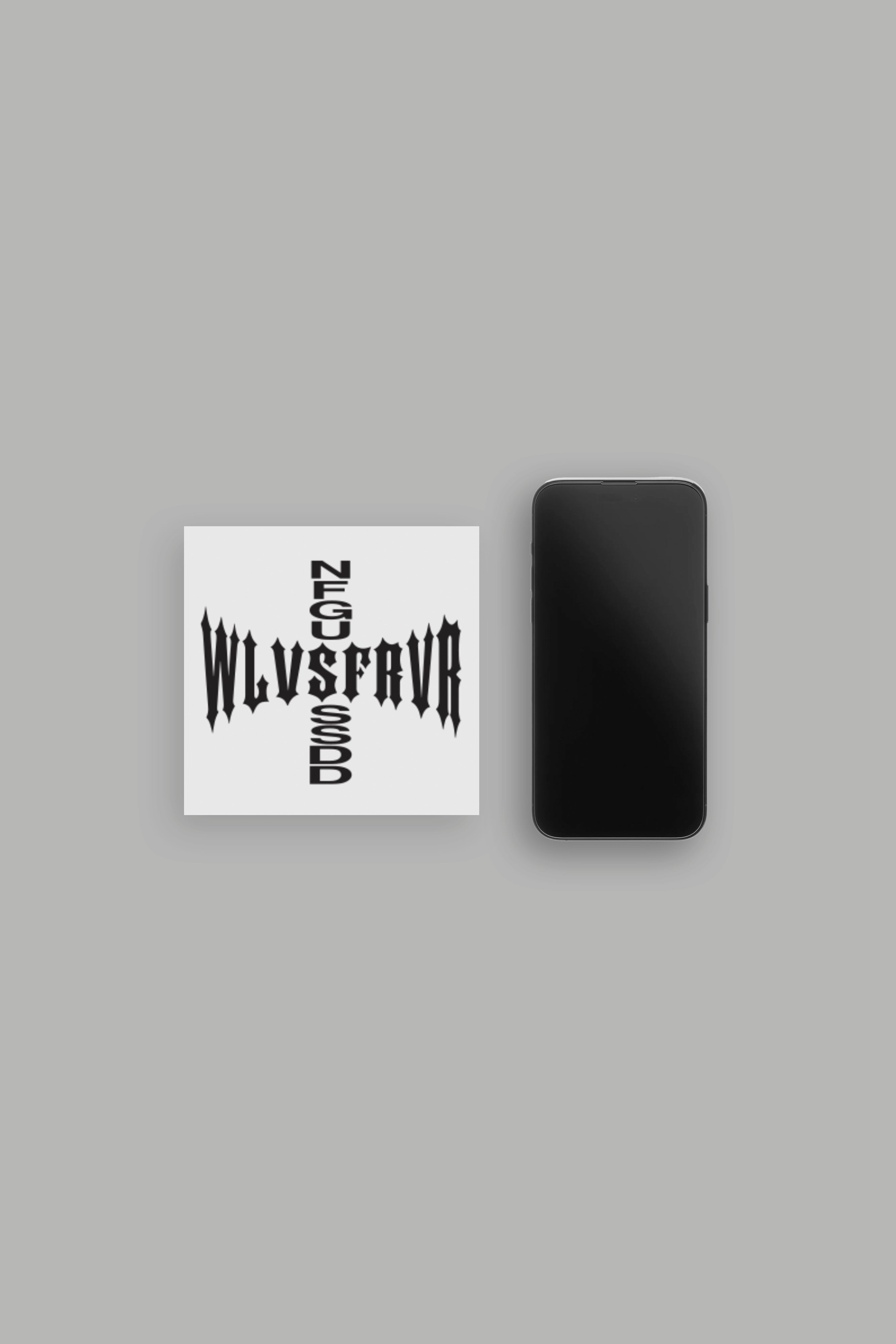 Iron Cross Small Sticker in Black