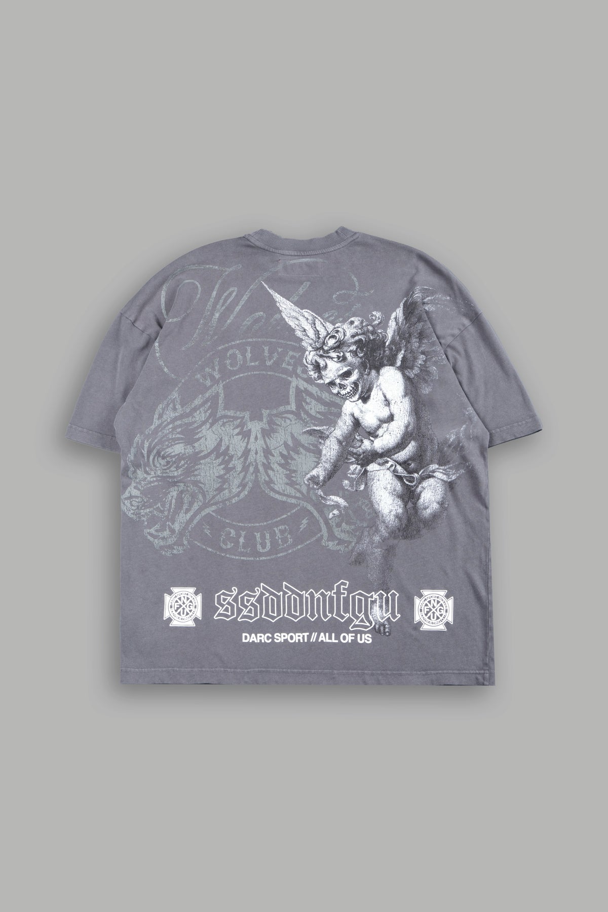 All Of Us 1 Of 500 Premium Oversized Tee In Slate Gray