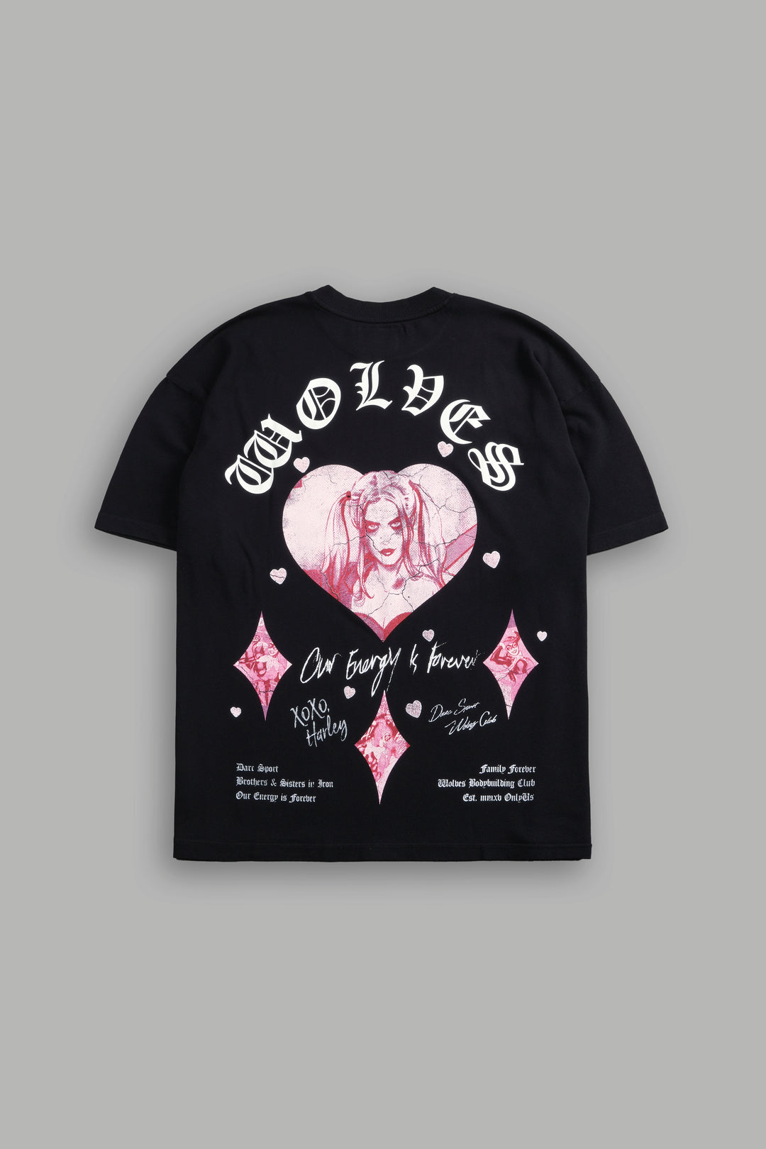 Her Energy "Premium" Oversized Tee in Black