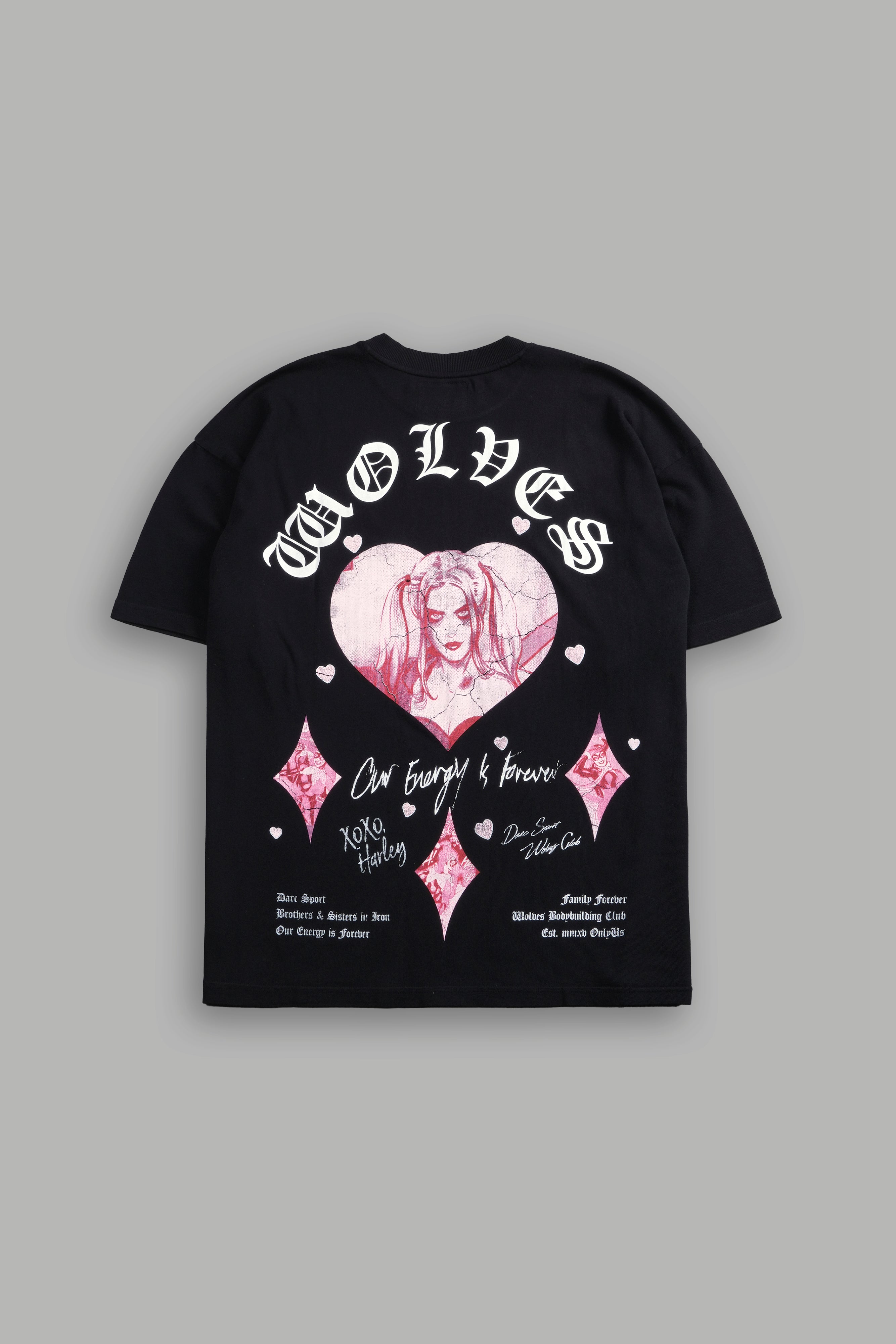 Her Energy "Premium" Oversized Tee in Black
