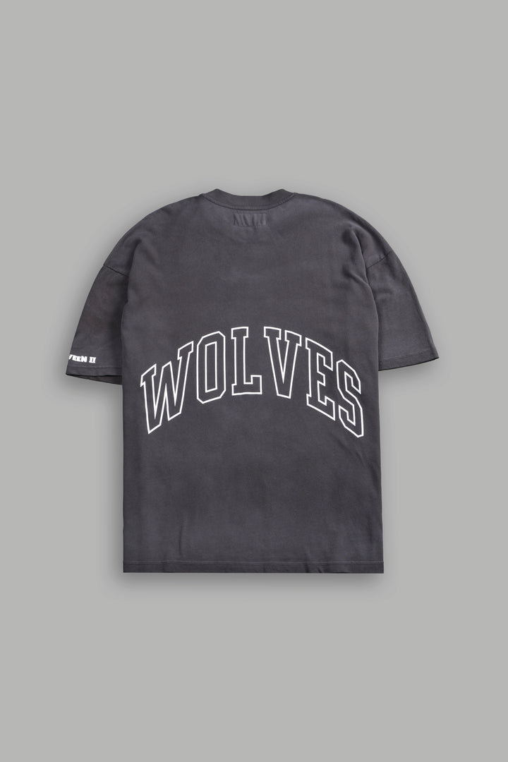 Nowhere to Run "Premium" Oversized Tee in Wolf Gray Drift Wash