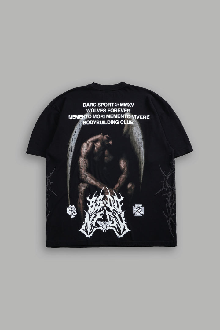 Darc Judas "Side By Side" Series Premium Oversized Tee in Black