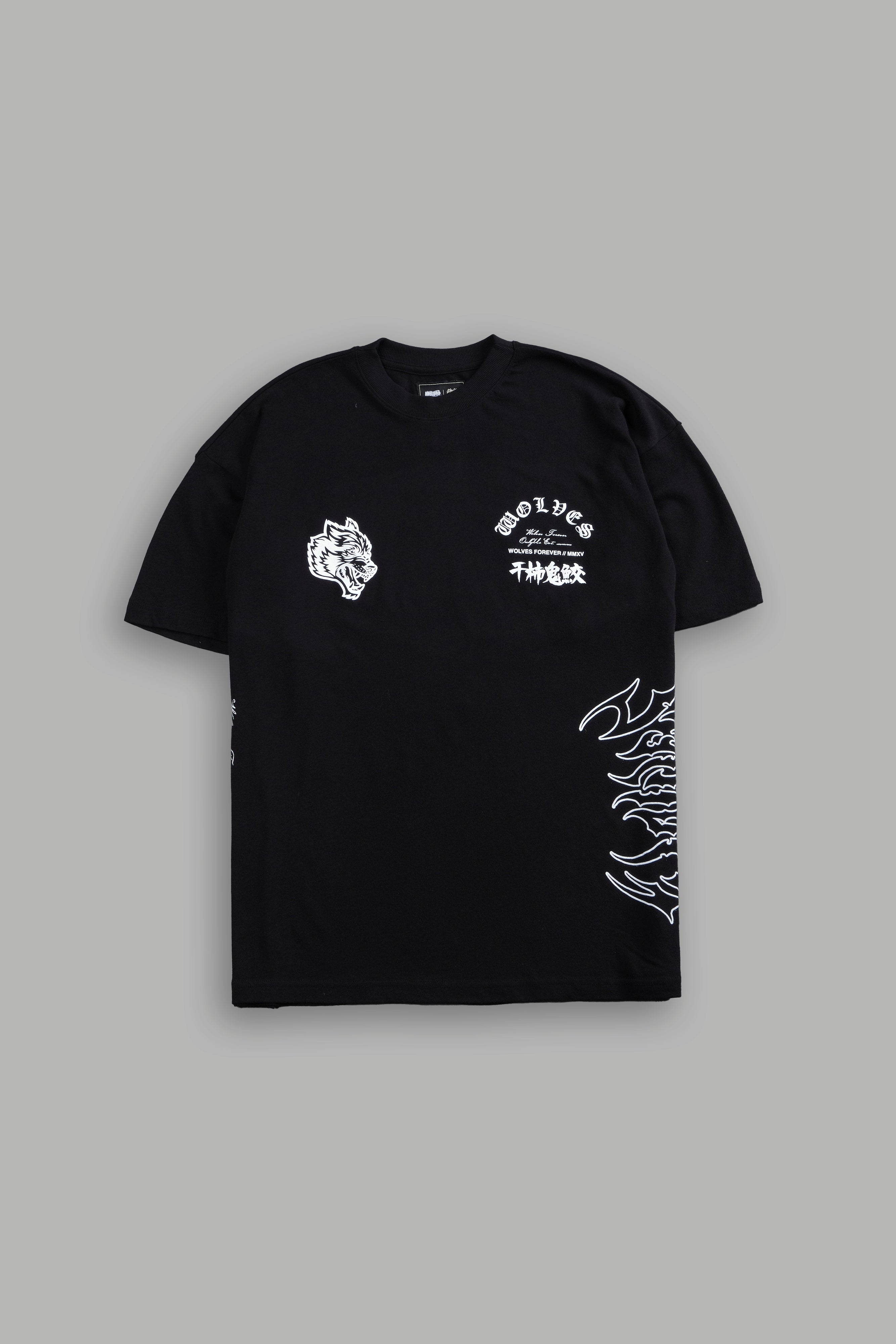 Kisame Akatsuki "Side By Side" Oversized Tee in Black