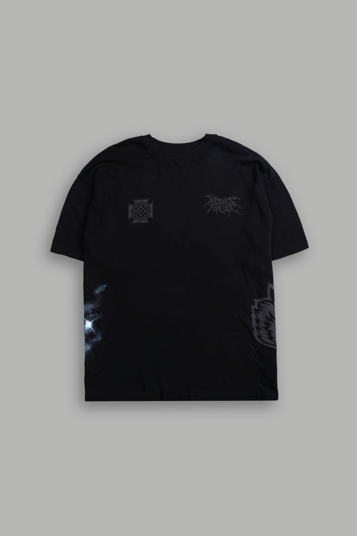 Dark Power "Side By Side" Series Premium Oversized Tee in Black