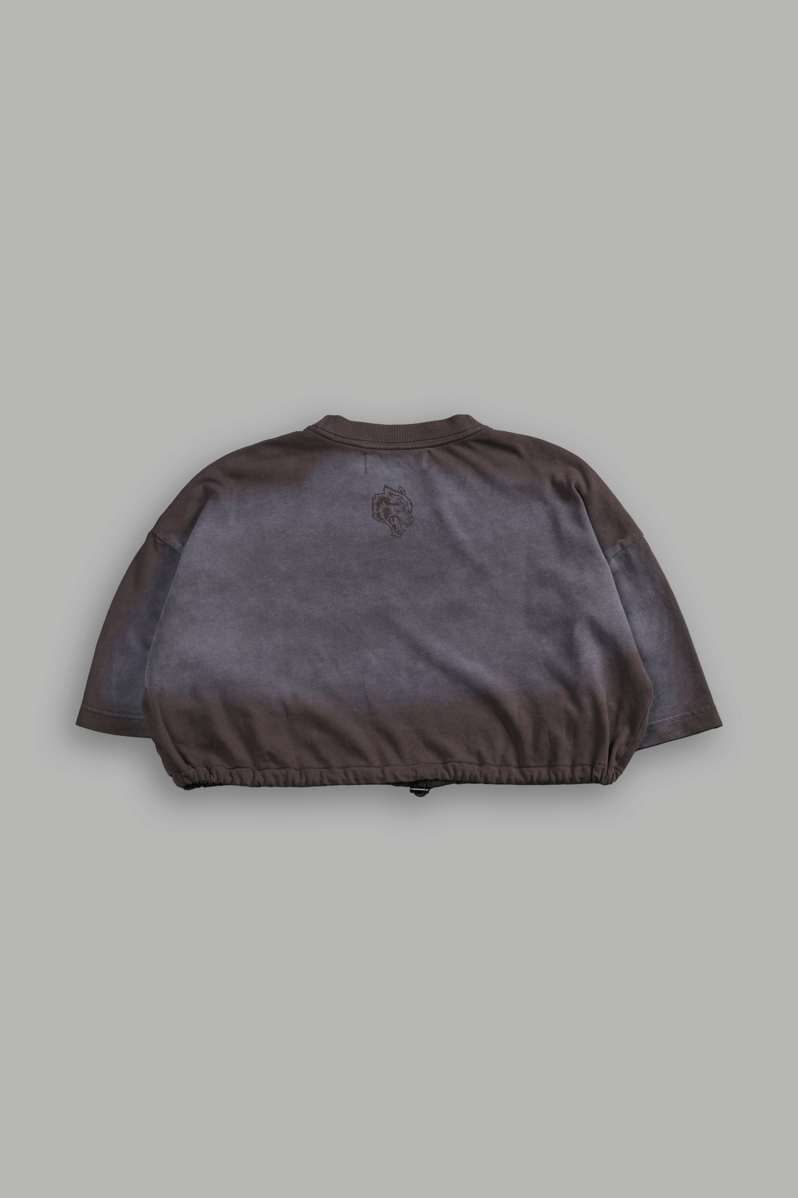 Chopper Bungee Cropped Tee in Darc Brown Horizon Sun Fade
