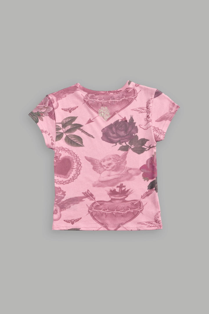 Chopper Wolf "Baby" Tee in De la Rosa