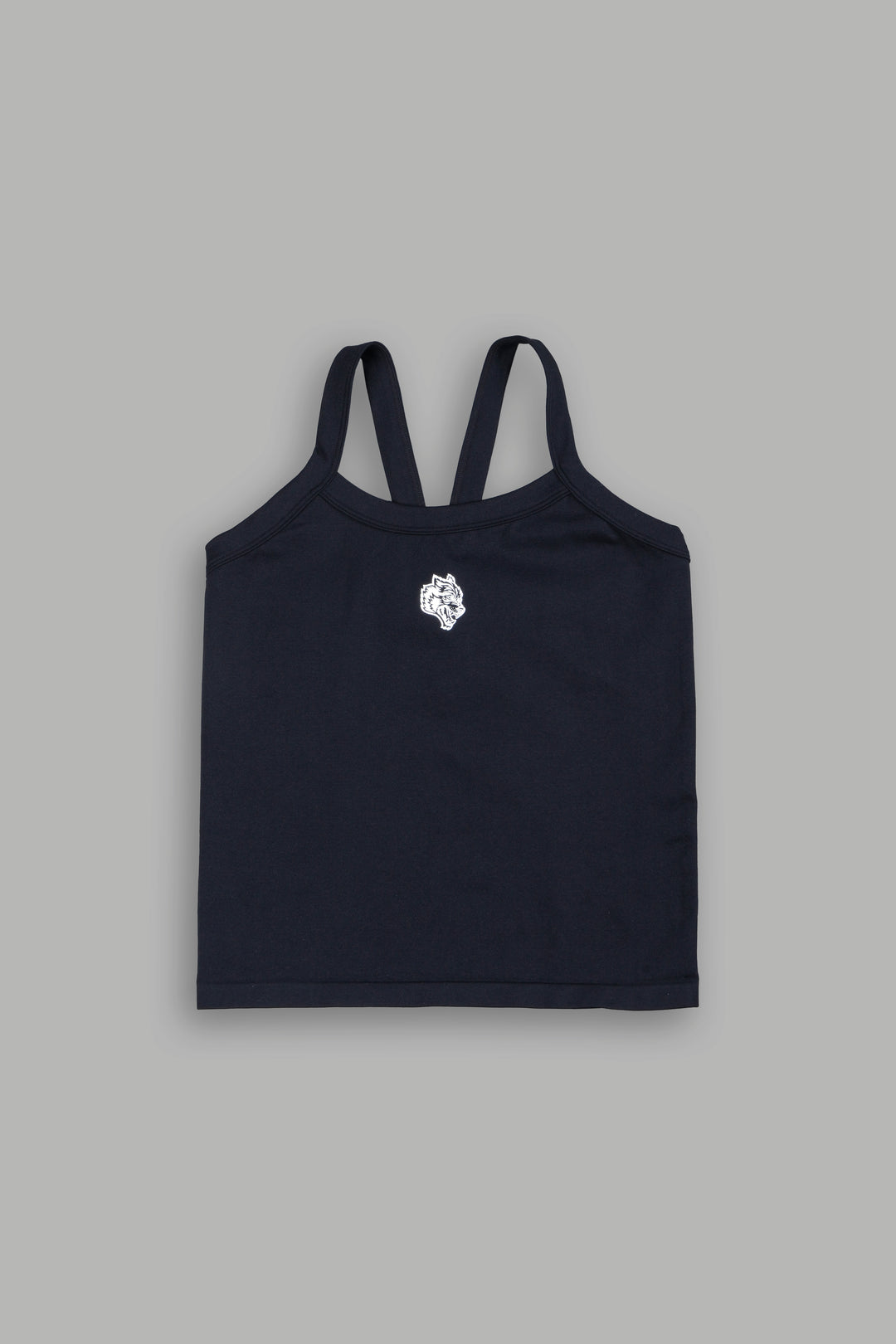 Wolf Head Hannah Long Soft Seamless Tank In Black