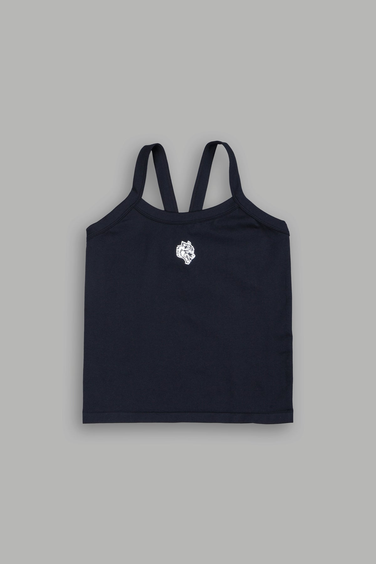 Wolf Head Hannah Long Soft Seamless Tank In Black