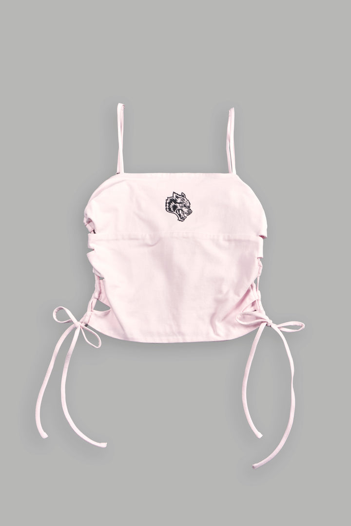 Wolf Lauren Side Lace Cami in Blush Pink
