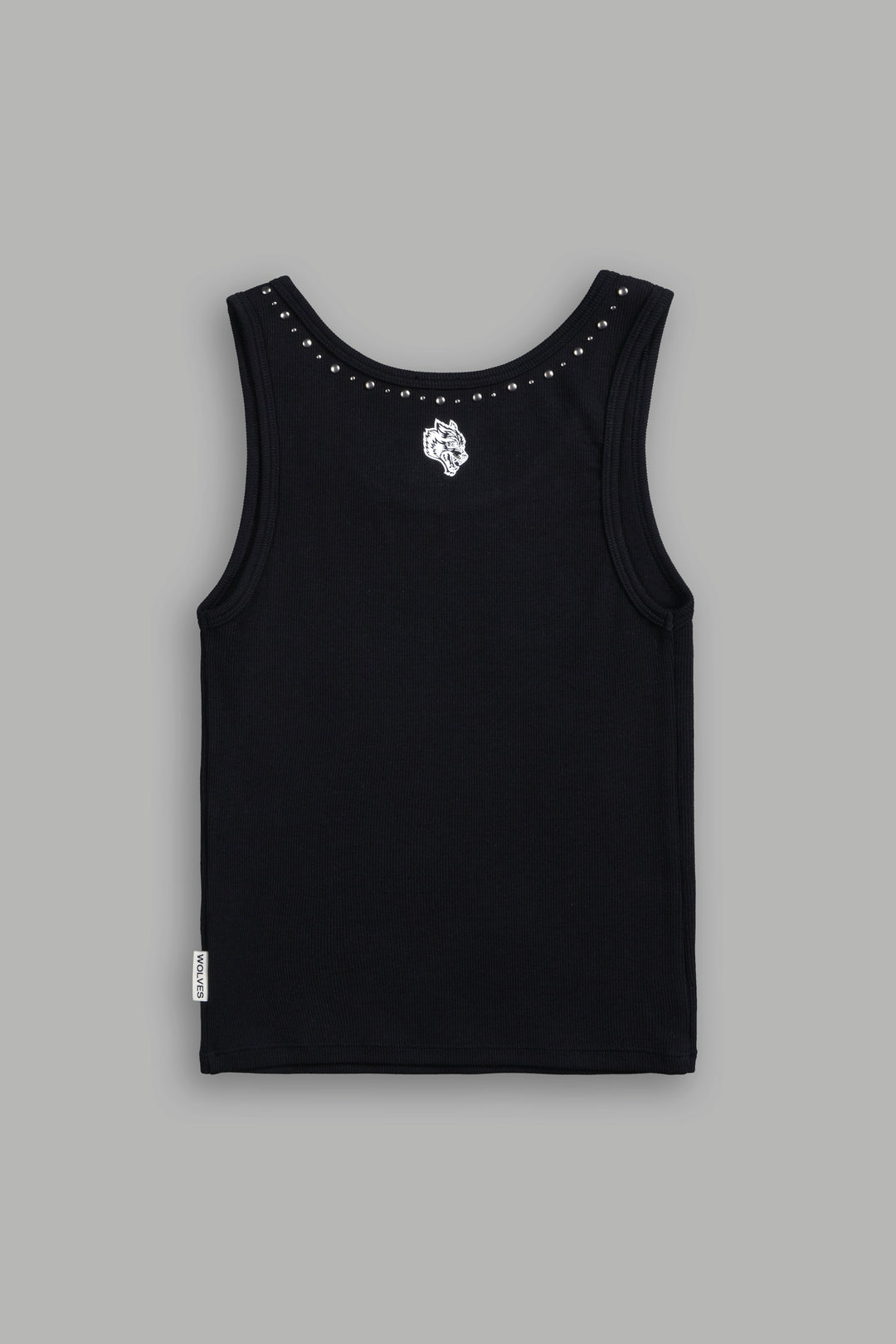 Stud Pyramid Liv Tank Top in Black