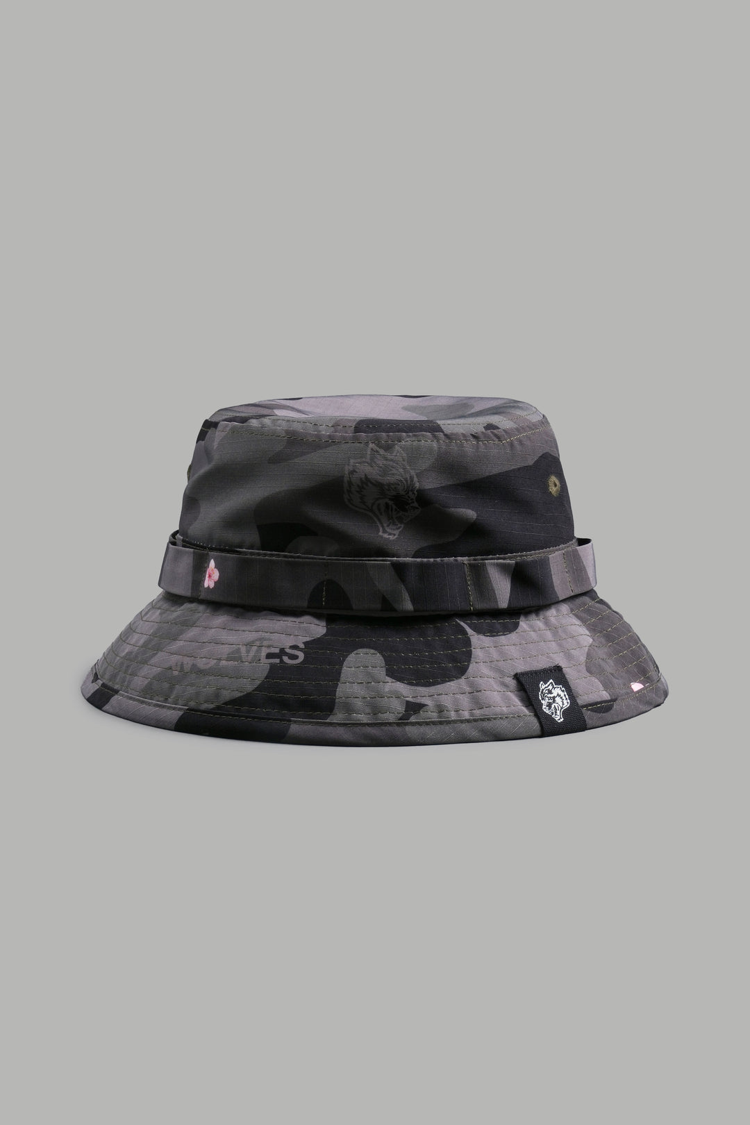 Wolf Patch V2 Boonie Bucket Hat in Vintage Blossom Woodland Camo