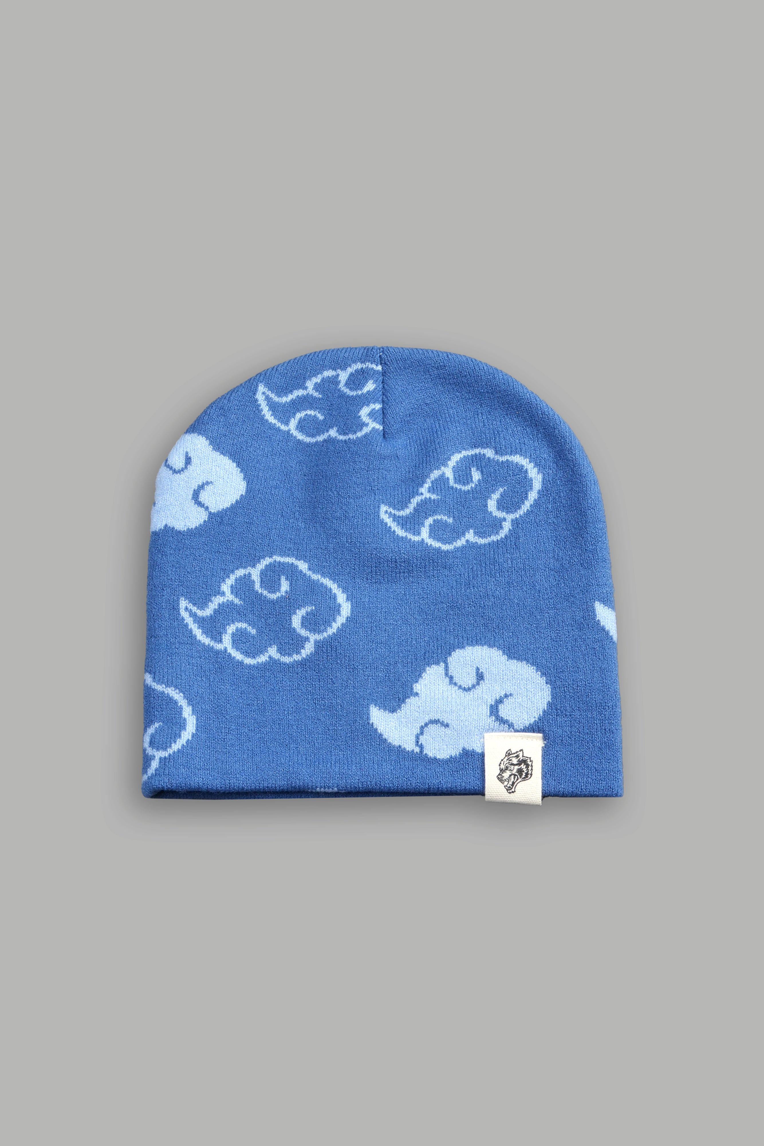 Wolf Clouds Cap Beanie in Midnight Blue/Denim