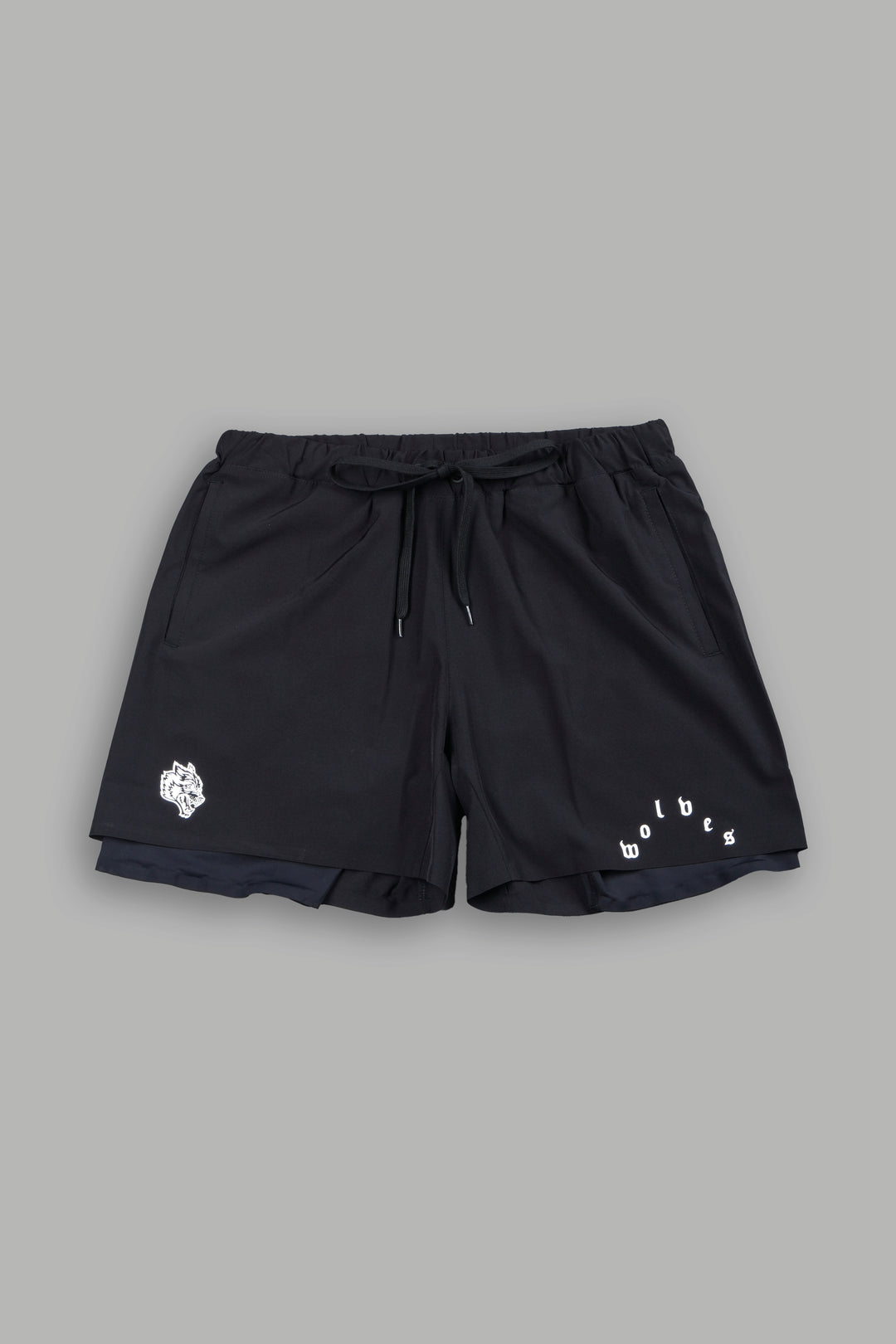 Wolf Pyramid Compression Shorts In Black
