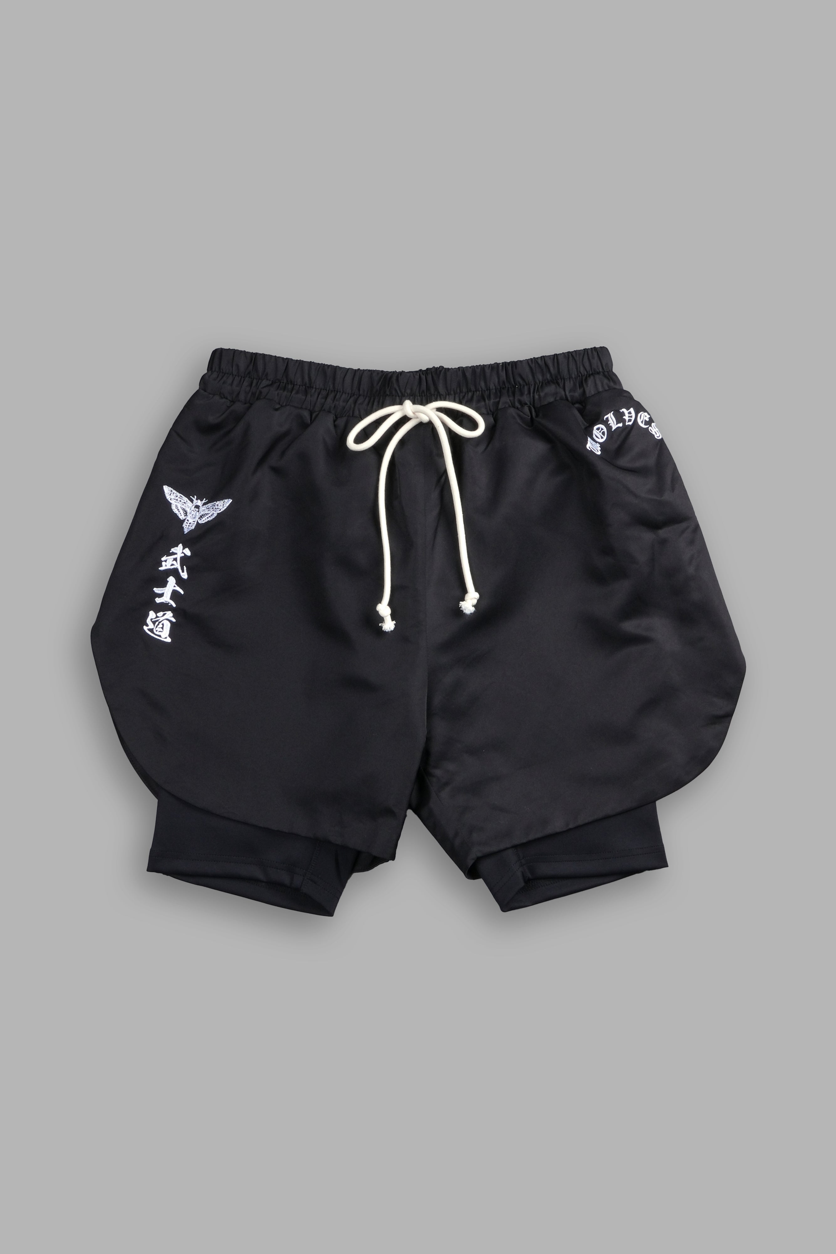 Okami Wolf Phantom Compression Shorts in Black