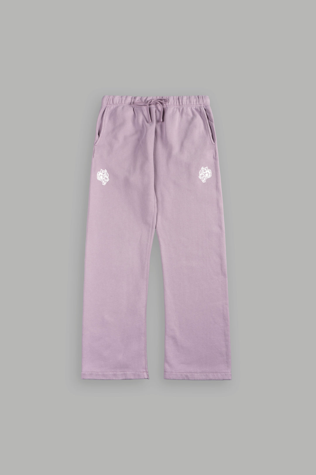 Dual Tonal Drawcord Bigelow Sweat Pants In Purple Smoke