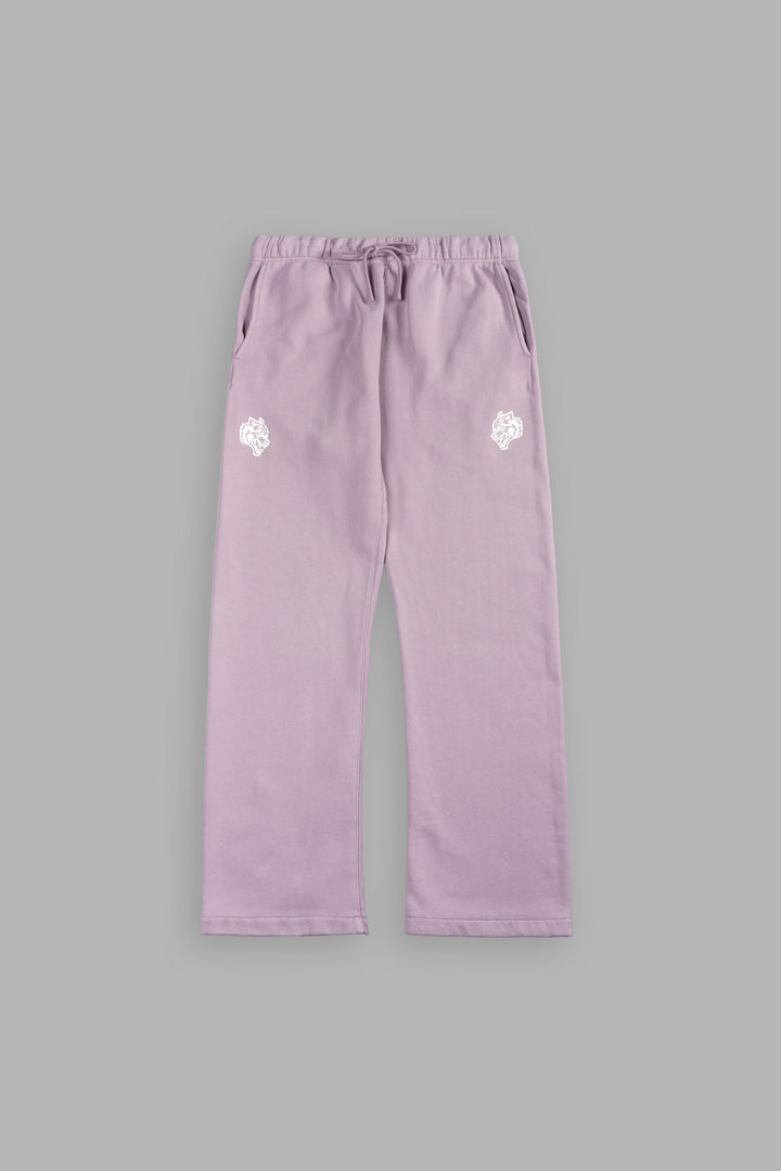 Dual Tonal Drawcord Bigelow Sweat Pants In Purple Smoke