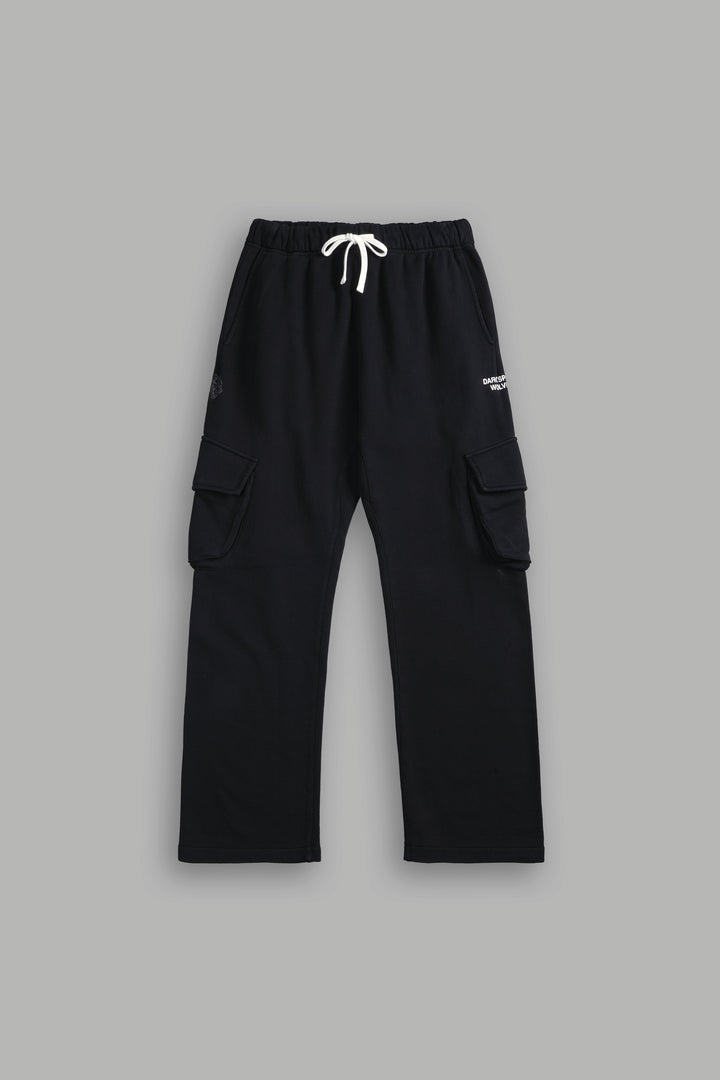 Darc Sport Wolves Bigelow Cargo Sweat Pants in Black