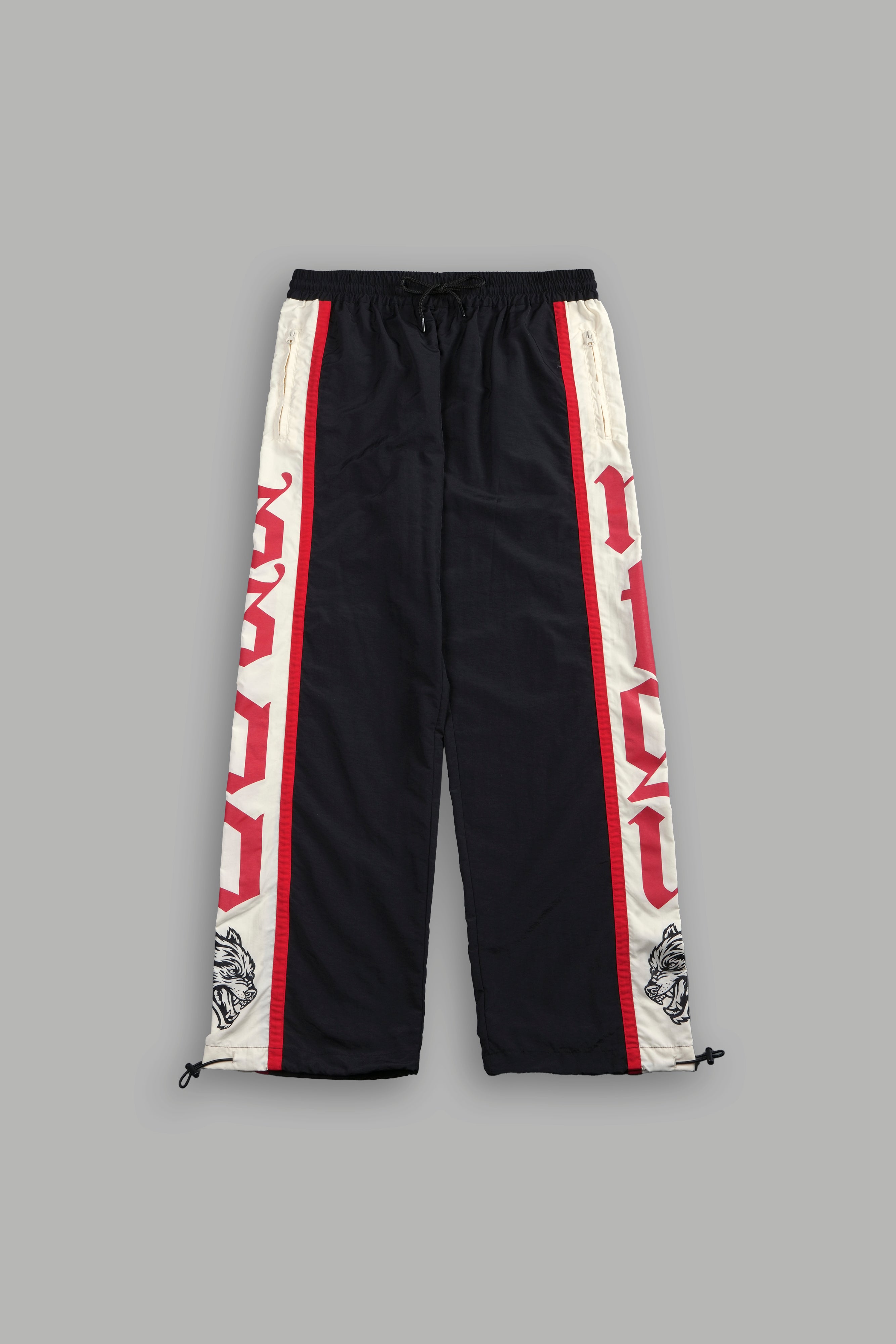 SSDDNFGU Remind Track Pants in Black/Cream/Red