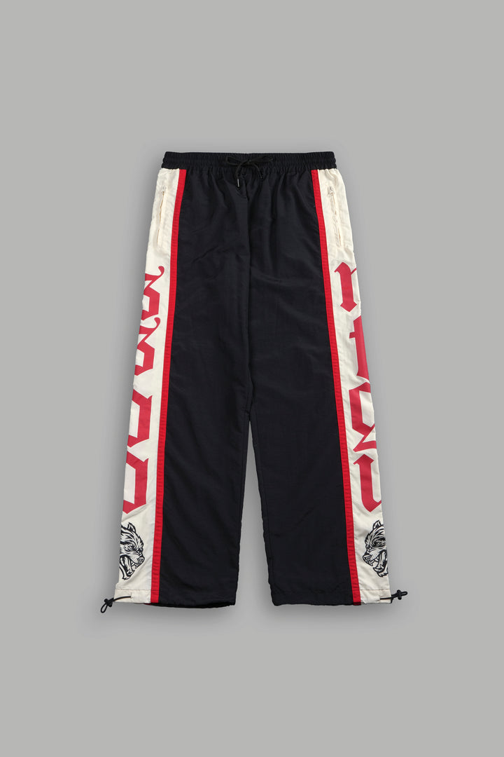 SSDDNFGU Remind Track Pants in Black/Cream/Red