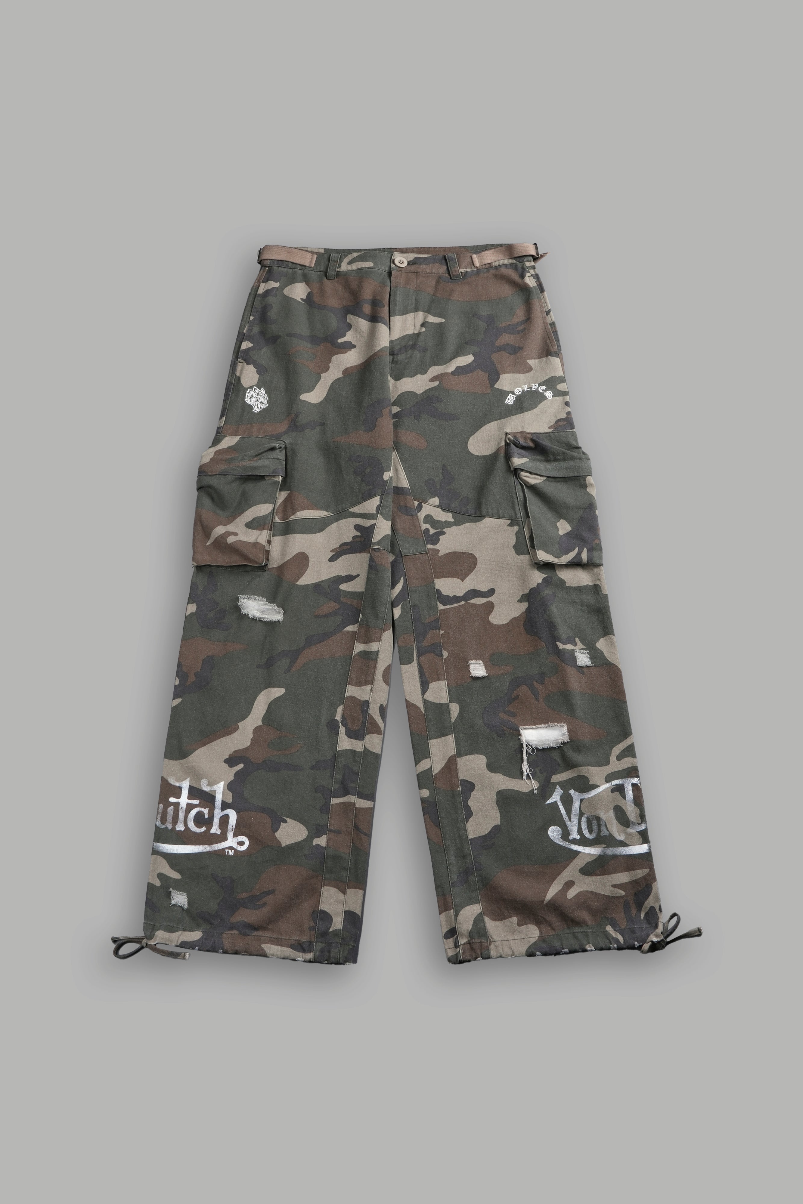 Hellbound Duke Cargo Pants in DSVD Green Camo