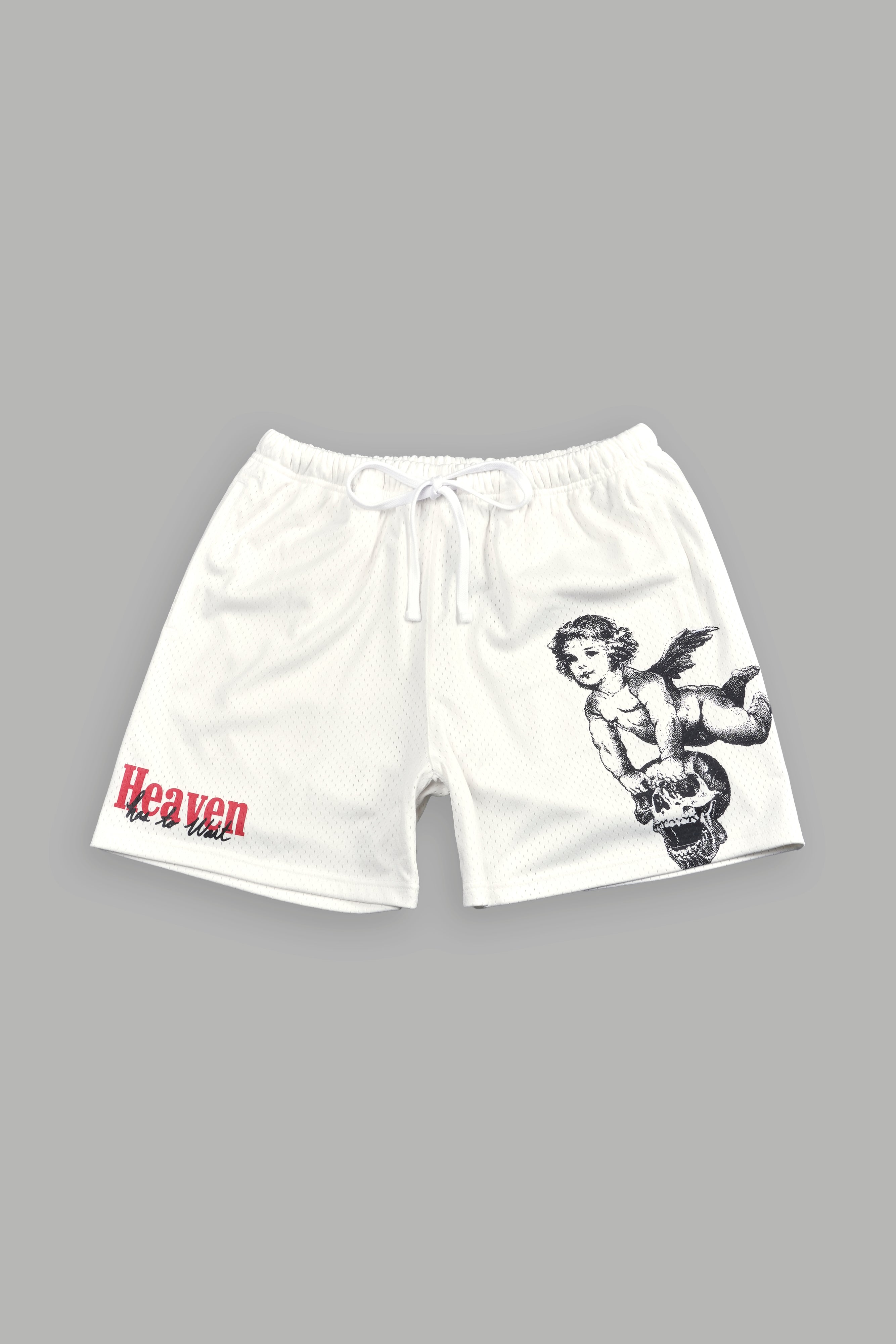 Guardian Cherub Mesh Shorts in Cream