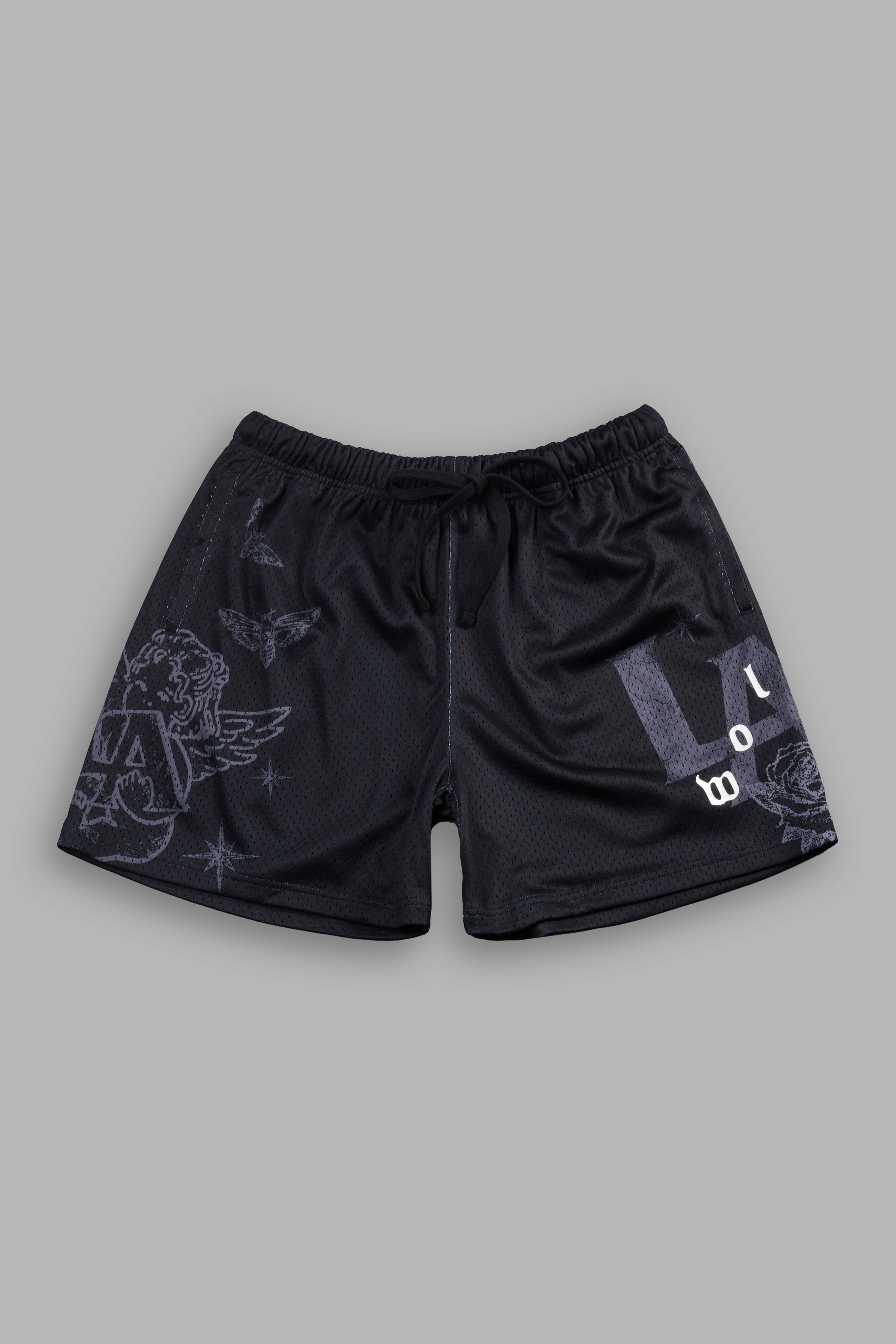 Homage To La Mesh Shorts in Black