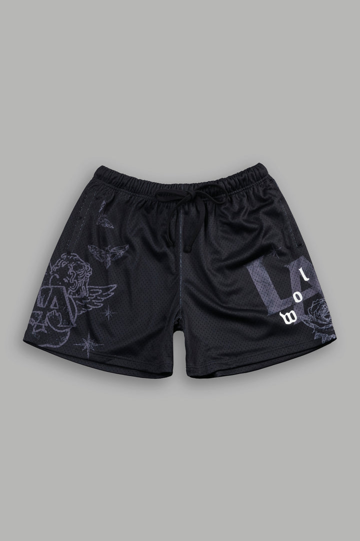 Homage To La Mesh Shorts in Black